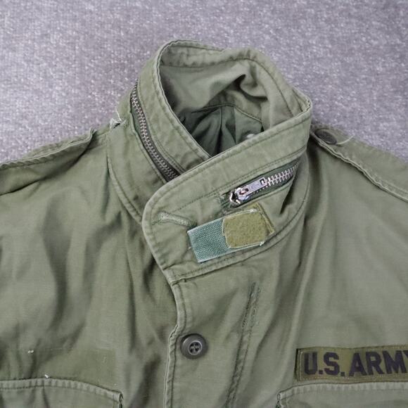 Vintage US Army OG-107 Medium Drab Green Long Sleeve Field Coat - Picture 7 of 13